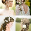 Menyasszonyi frizura virágokkal