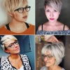 Rövid frizurák Szemüveges nők 2023