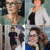 Frizurák 50 év feletti nők számára szemüveggel és vékony hajjal