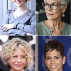 A rövid frizurák 50 éves hölgyeket vonzanak