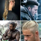Alulvágott viking frizurák férfiak számára